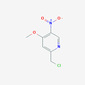 molecular formula C7H7ClN2O3 B8479509 2-Chloromethyl-4-methoxy-5-nitro-pyridine 