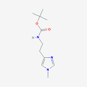molecular formula C11H19N3O2 B8479521 [2-(1-methyl-1H-imidazol-4-yl)-ethyl]-carbamic acid tert-butyl ester 