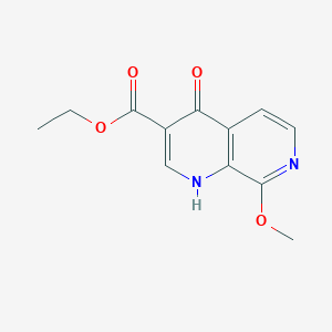 8-Methoxy-1,7-naphthyridine-4-oxo-3-carboxylic acid ethyl ester