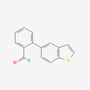 molecular formula C15H10OS B8479543 Benzaldehyde,2-benzo[b]thien-5-yl- 