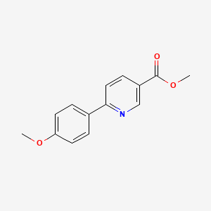 molecular formula C14H13NO3 B8479558 Methyl 6-(4-methoxyphenyl)nicotinate 