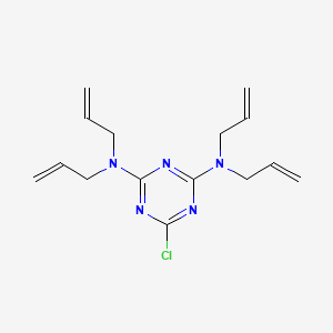 molecular formula C15H20ClN5 B8479563 2-Chloro-4,6-bis(diallylamino)-s-triazine CAS No. 4841-38-7