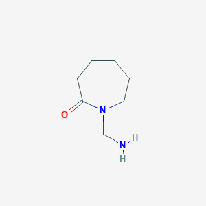 molecular formula C7H14N2O B8479566 1-aminomethyl-hexahydro-2H-azepin-2-one 