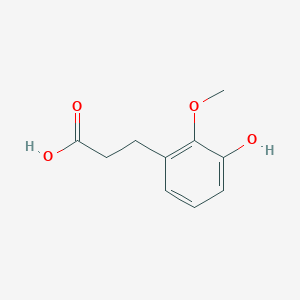 molecular formula C10H12O4 B8479582 3-(3-Hydroxy-2-methoxyphenyl)propanoic acid 