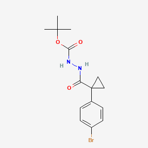 Tert-butyl 2-{[1-(4-bromophenyl)cyclopropyl]carbonyl}hydrazinecarboxylate