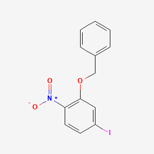 molecular formula C13H10INO3 B8479615 2-Benzyloxy-4-iodo-1-nitrobenzene 