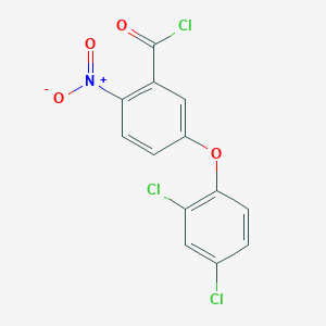 molecular formula C13H6Cl3NO4 B8479633 5-(2,4-Dichlorophenoxy)-2-nitrobenzoyl chloride CAS No. 53303-26-7