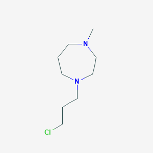 molecular formula C9H19ClN2 B8479662 1-(3-Chloropropyl)-4-methylhomopiperizine 