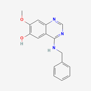 molecular formula C16H15N3O2 B8479668 4-(Benzylamino)-7-methoxyquinazolin-6-ol 