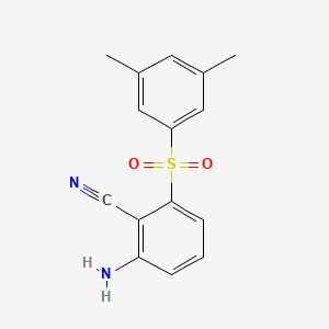 2-Amino-6-(3,5-dimethylphenyl)sulfonylbenzonitrile