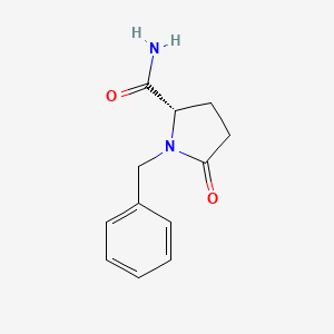 molecular formula C12H14N2O2 B8479718 (2S)-1-benzyl-5-oxopyrrolidine-2-carboxamide 