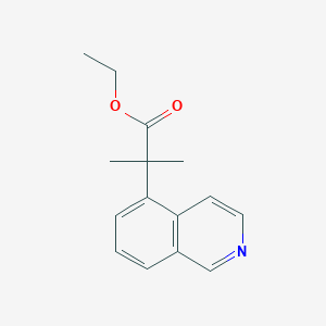 Ethyl 2-(5-isoquinolinyl)-2-methylpropanoate