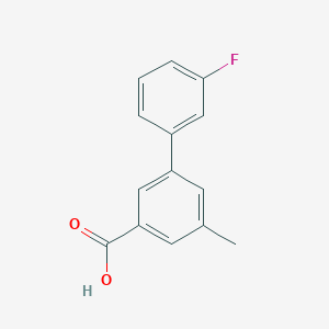 molecular formula C14H11FO2 B8479742 3'-Fluoro-3-methylbiphenyl-5-carboxylic acid 