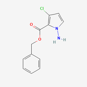 molecular formula C12H11ClN2O2 B8479833 benzyl 1-amino-3-chloro-1H-pyrrole-2-carboxylate 