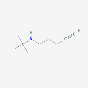molecular formula C9H17N B8479843 Tert-butyl-pent-4-ynyl-amine 
