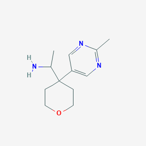1-(4-(2-methylpyrimidin-5-yl)tetrahydro-2H-pyran-4-yl)ethanamine