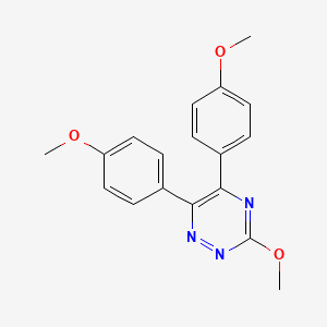 3-Methoxy-5,6-bis(4-methoxyphenyl)-1,2,4-triazine