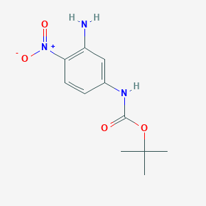 molecular formula C11H15N3O4 B8479906 Tert-butyl 3-amino-4-nitrophenylcarbamate 