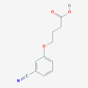 molecular formula C11H11NO3 B8479968 4-(3-Cyanophenoxy)butyric acid 
