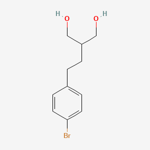 molecular formula C11H15BrO2 B8479971 4-(4-Bromophenyl)-2-(hydroxymethyl)butanol 