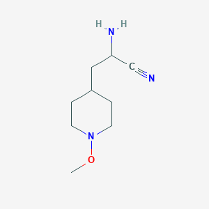 2-Amino-3-(1-methoxy-piperidin-4-yl)-propionitrile