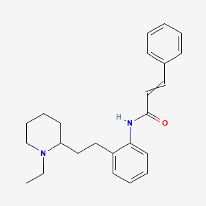 N-{2-[2-(1-Ethylpiperidin-2-yl)ethyl]phenyl}-3-phenylprop-2-enamide
