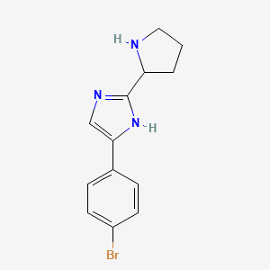 5-(4-Bromo-phenyl)-2-pyrrolidin-2-yl-1H-imidazole