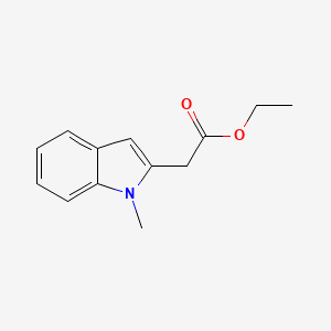 B8480025 1H-Indole-2-acetic acid, 1-methyl-, ethyl ester CAS No. 57666-10-1