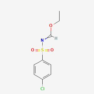 molecular formula C9H10ClNO3S B8480032 ethyl N-p-chlorobenzene-sulphonylformimidate 