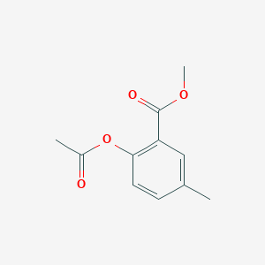 molecular formula C11H12O4 B8480055 2Acetoxy-5-methylbenzoic acid, methyl ester 