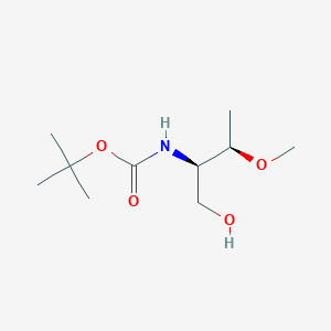 molecular formula C10H21NO4 B8480069 ((1R,2R)-1-hydroxymethyl-2-methoxy-propyl)-carbamic acid t-butyl ester 