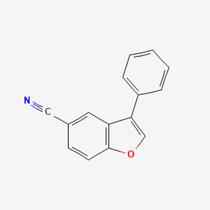 molecular formula C15H9NO B8480102 5-Cyano-3-phenylbenzofuran 