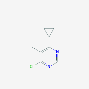 molecular formula C8H9ClN2 B8480217 4-Chloro-6-cyclopropyl-5-methylpyrimidine 