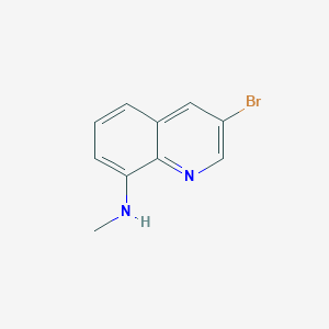 molecular formula C10H9BrN2 B8480236 3-bromo-N-methylquinolin-8-amine 