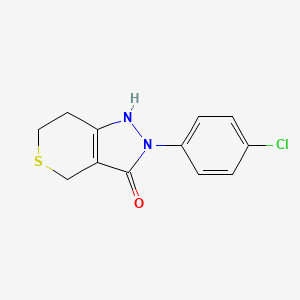 2-(4-Chlorophenyl)-3-hydroxy-2,4,6,7-tetrahydro-thiopyrano[4,3-c]pyrazole