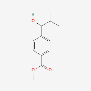 molecular formula C12H16O3 B8480292 4-(1-Hydroxy-2-methyl-propyl)-benzoic acid methyl ester 