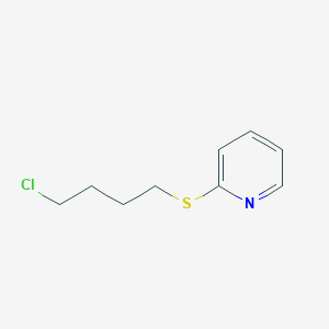 molecular formula C9H12ClNS B8480301 2-(4-Chlorobutylthio)pyridine 