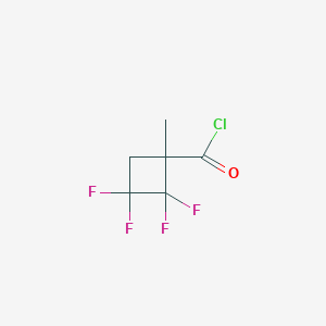 molecular formula C6H5ClF4O B8480316 2,2,3,3-Tetrafluoro-1-(methyl)cyclobutanecarbonyl chloride CAS No. 895157-70-7