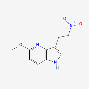 molecular formula C10H11N3O3 B8480317 5-methoxy-3-(2-nitroethyl)-1H-pyrrolo[3,2-b]pyridine 