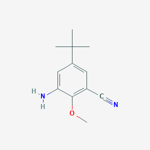 3-Amino-5-(tert-butyl)-2-methoxybenzonitrile