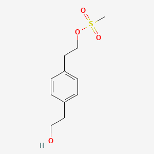 molecular formula C11H16O4S B8480368 4-(2-Hydroxyethyl)phenethyl methanesulfonate 