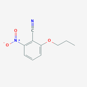molecular formula C10H10N2O3 B8480372 2-Nitro-6-propoxybenzonitrile 