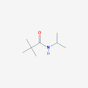 molecular formula C8H17NO B8480386 Propanamide, N-isopropyl-2,2-dimethyl 