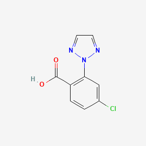 molecular formula C9H6ClN3O2 B8480409 4-chloro-2-(2H-1,2,3-triazol-2-yl)benzoic acid 