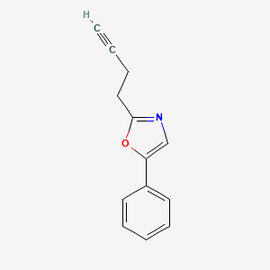 molecular formula C13H11NO B8480423 2-(But-3-ynyl)-5-phenyloxazole 