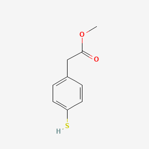 molecular formula C9H10O2S B8480454 Methyl 4-mercaptophenylacetate 