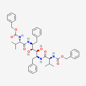 molecular formula C44H54N4O8 B8480499 Bis((Cbz-Val-Phe-psi(CHOH)) CAS No. 129467-49-8