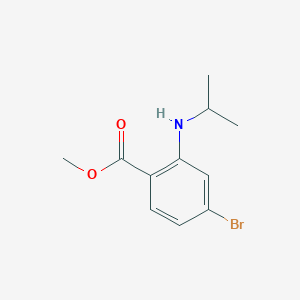 molecular formula C11H14BrNO2 B8480655 Methyl 4-bromo-2-(isopropylamino)benzoate CAS No. 855481-85-5