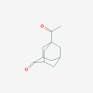molecular formula C12H16O2 B8480695 1-Acetyl-4-adamantanone 
