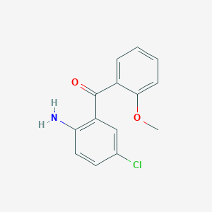molecular formula C14H12ClNO2 B8480701 (2-Amino-5-chlorophenyl)(2-methoxyphenyl)methanone 